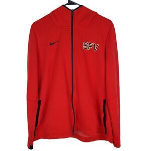 NIKE Showtime Hoodie Full Zip Up Jacket SFV Embroidered Dri Fit 930725 Womens